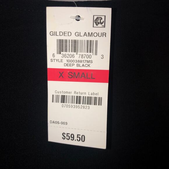 NWT Black Ruffle Blouse - Picture 4 of 7